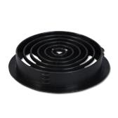 Circular Soffit Vent Plain Black