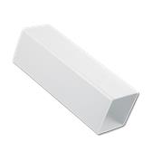 Square Downpipe 5.5 Mtr White