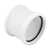 Pipe Coupling Double Socket White