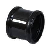 Pipe Coupling Double Socket Black