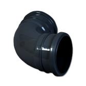 90 Soilpipe Bend Double Socket Black