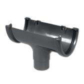 Hi-Cap Gutter Run Outlet Grey