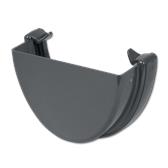 Hi-Cap Gutter Stop End Ext Grey