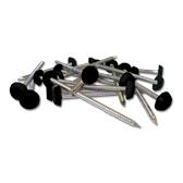 Plastic Headed Pins and Nails Black