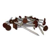 Plastic Headed Pins and Nails Mahogany