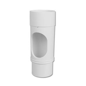 Round Downpipe Access Pipe White