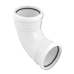 90 Soilpipe Bend Double Socket White