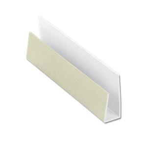 Hollow Soffit J-Trim Cream