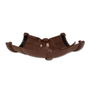 Half-Round Gutter Angle Adjust 50-156 Deg Brown