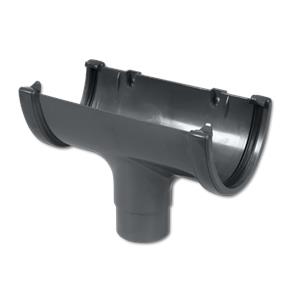 Hi-Cap Gutter Run Outlet Grey