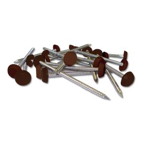 Plastic Headed Pins and Nails Mahogany